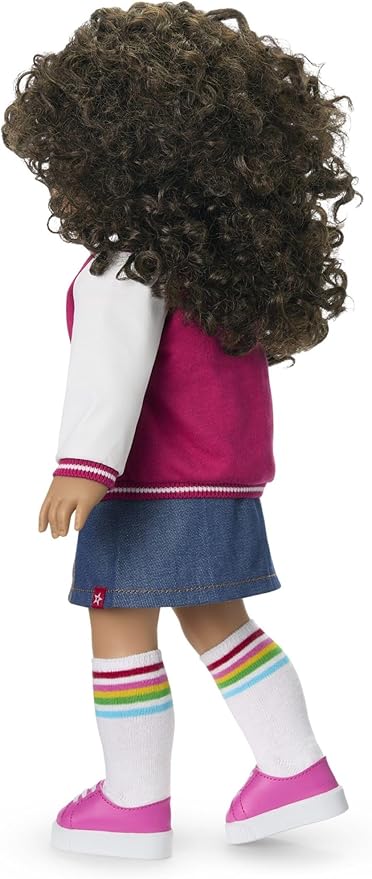 American Girl, Truly Me 18-inch Doll #132 with Hazel Eyes, Curly Dark-Brown Hair, Tan Skin, for Ages 6+