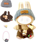 Clothes for LA BUBU 17cm Doll (NO Doll),Outfit for LA BUBU,Dress and Hairpin Set for LABUBU Dress Up,Accessories for LA BUBU