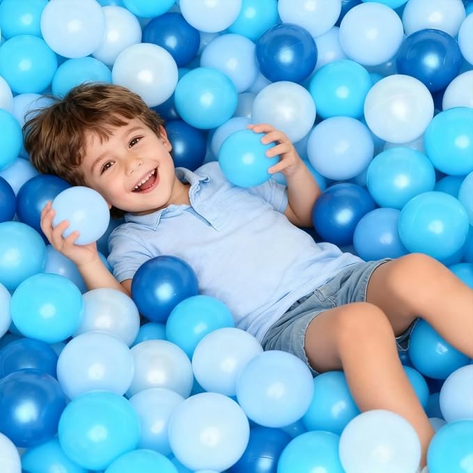 GOGOSO Ball Pits Balls for Toddlers Pack of 50 100 200 Plastics Shape Ball Non-Phthalate Non-BPA Non-Toxic 2.2-Inch Crush Proof Play Balls