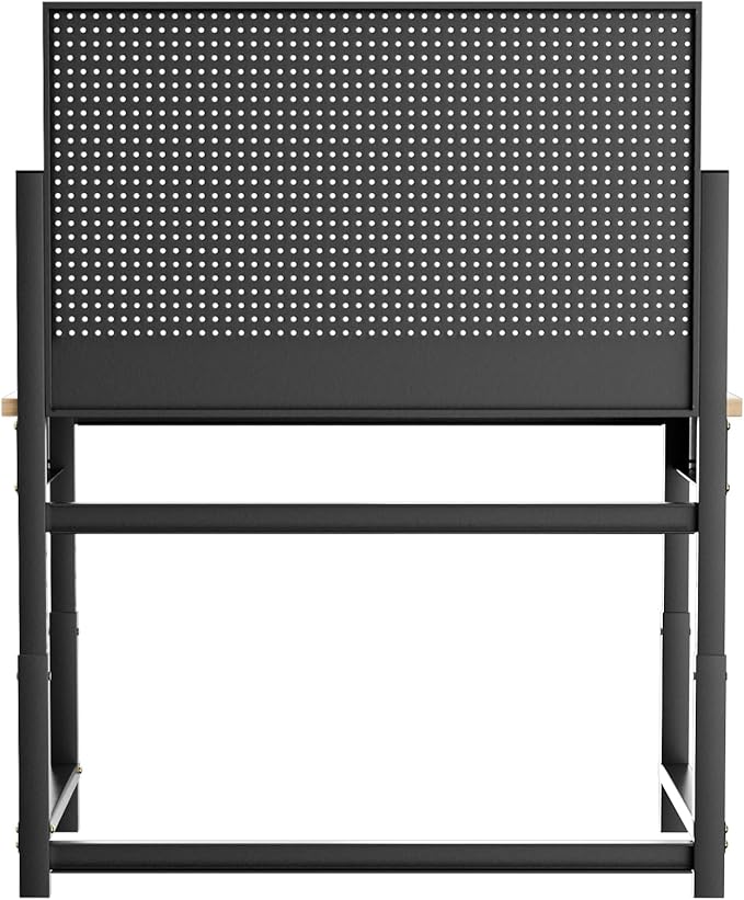 Workbench with Pegboard, Adjustable Height Work Bench Heavy Duty Work Station Table with Power Outlets Work Benches for Garage, Workshop, Home, Office(47.2 inch Wide)