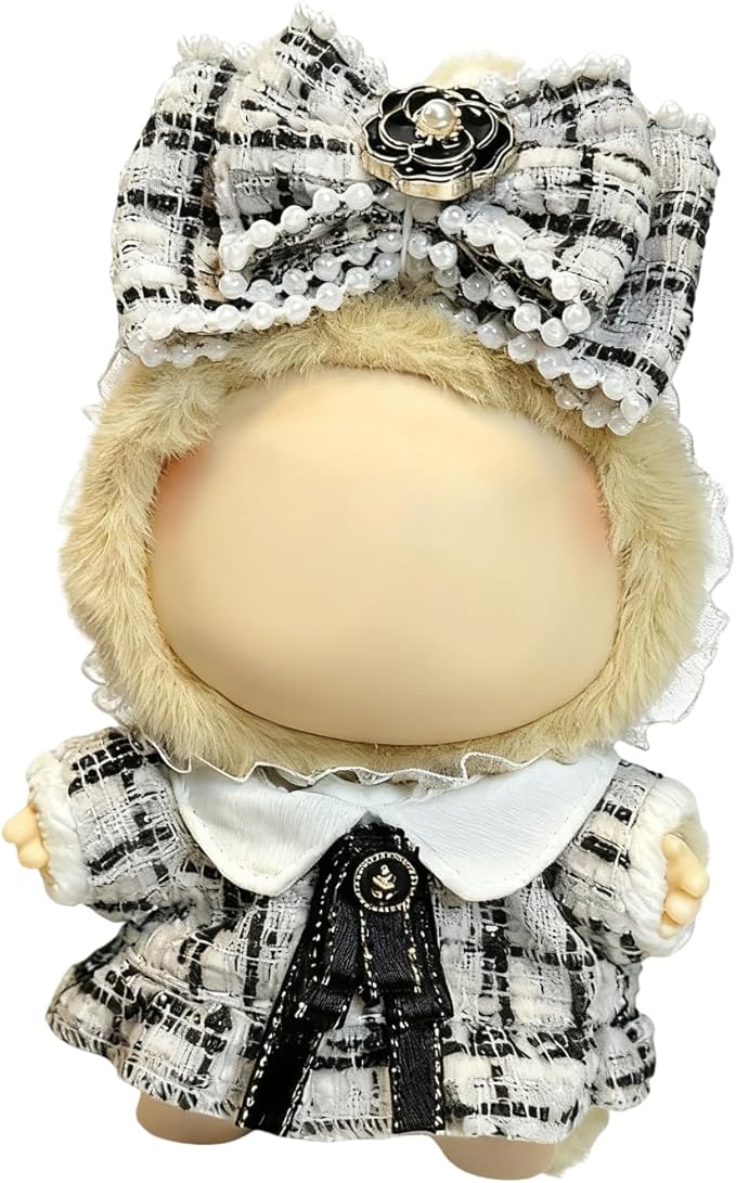 17cm Doll Clothes Set Luxurious Chic Fashion Ensemble with Stylish Accessories for Adorable 17cm Dolls Soft Fabric Dress-Up Sets with Playful Designs, Easy to Wear (Doll Not Included)