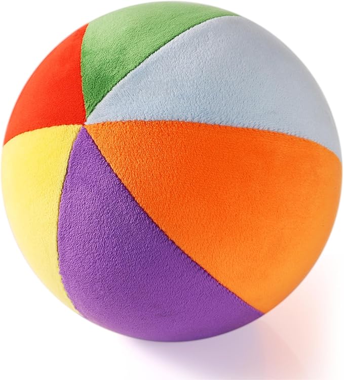 LINKBOY Colorful Soft Play Balls for Toddlers | Indoor Basketball Toy for Babies and Kids | Size 3