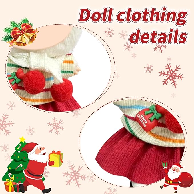 Doll Clothes 17cm/15cm Outfit Set Party Clothes High-End Fashion Outfits Suitable Accessories Christmas Cloak Halloween Premium Clothing 5.91-6.7 inch (No Doll) (LBB-256)