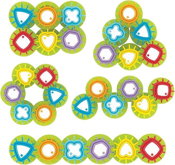 Yookidoo Shape ‘N’ Spin Gear Sorter. A Developmental Activity Toy for Kids Ages 1-3. Toddlers Sortering Game with Multiple Colors and Shapes, That Also Spins.