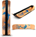 Balance Board for Kids - Slackline Wooden Wobble Board - Slackboard Balance Trainer for Coordination - Training for Skateboard, Snowboard, Football, Soccer, Baseball, Basketball