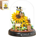 548 PCS Micro Brick Flower Bee Building Sets, Mini Blocks Animals Botanical Collection Blocks Model for Adult Toys, Home Decor and Office Art Creative Gift, for Teens Ages 6+ Kids