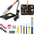 Soldering Iron Kit, 60W Upgraded Soldering Kits Adjustable Temperature Welding Tool Solder Irons Pen with On/Off Switch Use for Electrical Repairs