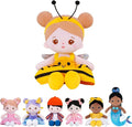 OUOZZZ 12" Soft Baby Doll Toys for 1 + Year Old Girl Gifts, Birthday Gifts for 1 Year Old Girl Christmas Plush Toys Gift for Toddler Kids Yellow Bee Dress