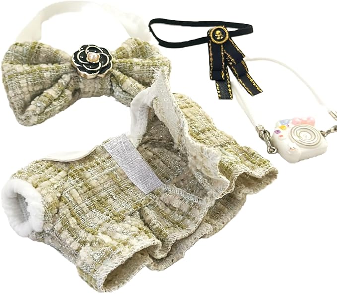 17cm Doll Clothes Set & Outfit Set for 17cm Dolls - Premium Fashion Dresses with Accessories, Luxury Chic Doll Clothing & Style Bundle,Just Clothes (Style-28)