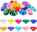 Niceup 26pcs Big Diving Gems Large Diamond Toys Kids Class Treasure Box Toys Fake Jewels Gemstones 1.57in for Princess Mermaid Pirate Chest Fillers Party Favors Decorations Hide Seek Bath