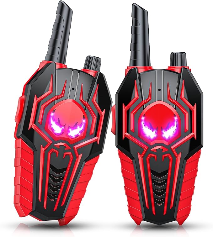 Kids Walkie Talkies for Boys: Toys Gifts for 3 4 5 6 7 8 Year Old Boys Kids Walkie Talkies 2 Pack Outdoor Hiking Toy Age 3-8 Year Old Boy Girl Christmas Birthday Gifts Ages 5-7 Stocking Stuffers