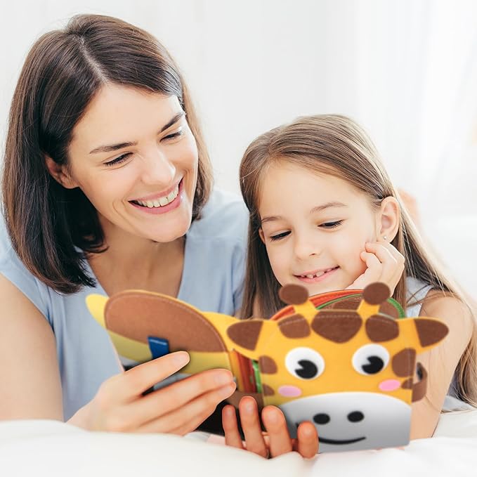 Busy Book for Toddlers 1-3, Montessori Sensory Toys for Kids Age 1-3, Preschool Learning Activities Fine Moto Skills and Early Developmental Education, Ideal for Educational Travel Toys.