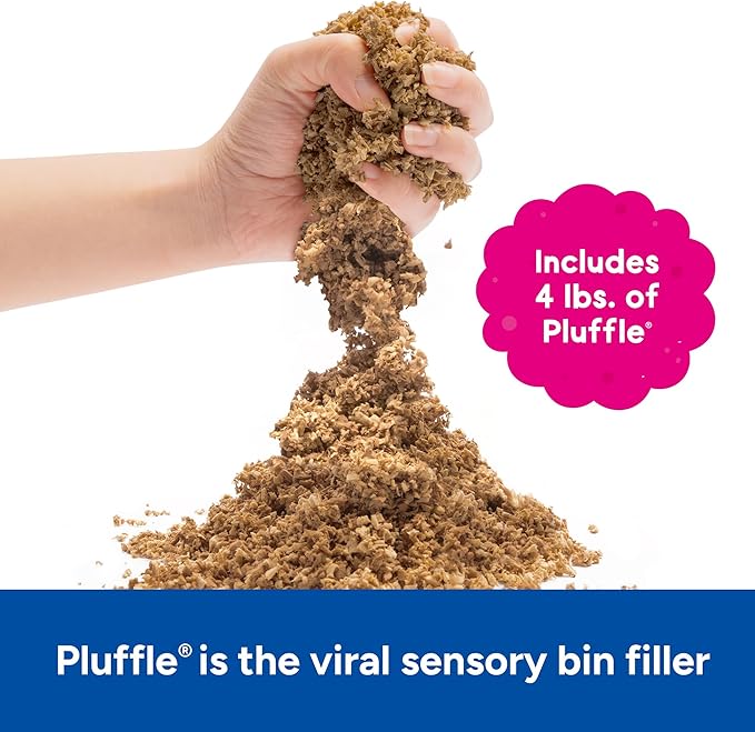 Educational Insights Pluffle® Sand Bulk Pack - Sensory Bin Foam Set, No Mess Alternative to Sand Toys & Slime for Toddlers at Home or in The Classroom, Fun Sensory Table Filler, Gift for Kids Ages 3+