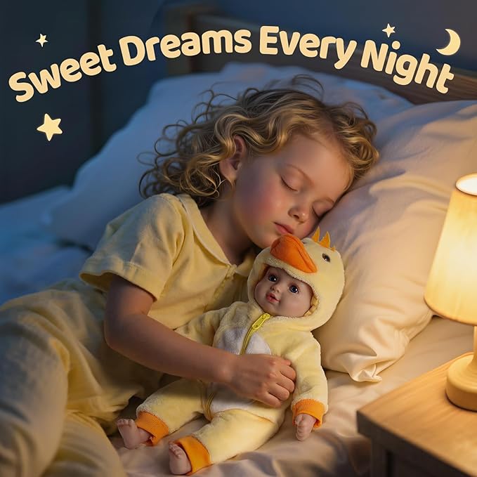 BABESIDE Value 5-Piece Realistic Baby Doll Set – Includes 15-Inch Soft Body Doll, Outfit, Bottle, Magnetic Pacifier & Birth Certificate – Ideal Gift for Kids, Birthday, Pretend Play