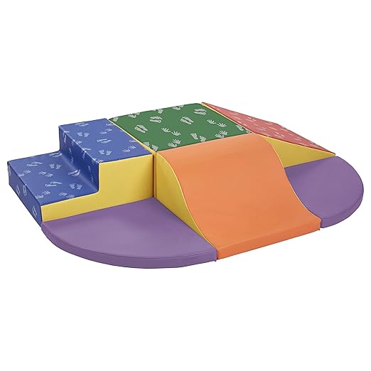 ECR4Kids SoftZone Little Me Wall Climb and Slide, Beginner Playset, Assorted