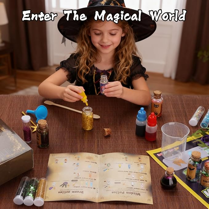 Magic Mystery Potion Kits for Kids, 20 Magic Bottles with Magic Growing Tree, Fun DIY Festive Science Experiment, Unique Stocking Stuffer for Boys Girls Age 6 7 8 9 10 11+Christmas Decorations & Party