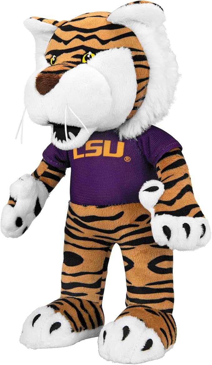 Bleacher Creatures LSU Mike The Tiger 10" Plush Figure - A Mascot for Play or Display