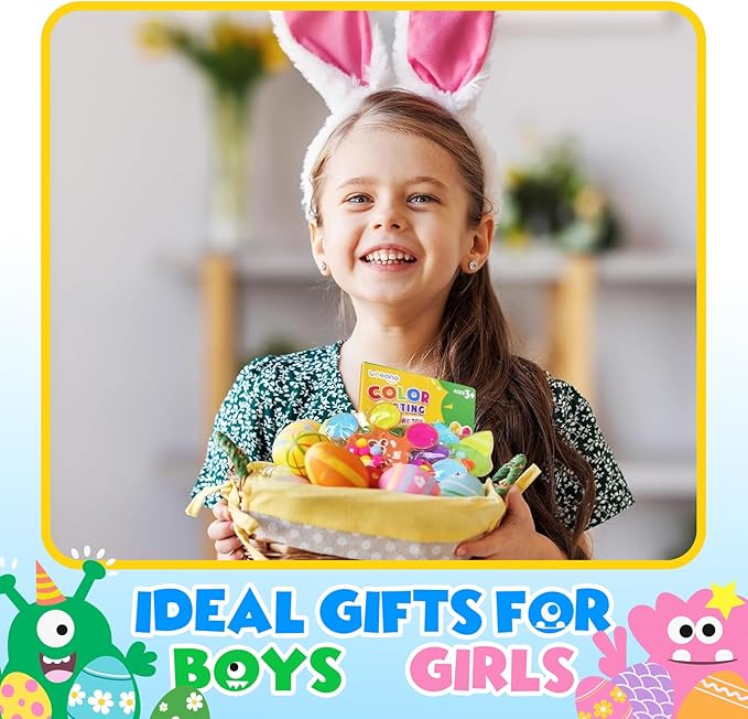 Color Sorting Sensory Toys for Toddlers: 4 Pack Fine Motor Skills Game - Sensory Toys for Special Needs Autistic Kids - Fidgets for Classroom Prize Box Toys - Gifts for Stocking Stuffers Party Favors