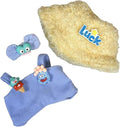 17cm/6.7in Clothes Set for Dolls - Cute Hat & Overalls Outfit, Soft Premium Fabric Dress Up Accessories Suit, Easy On/Off, NO Doll Included (Largemouth Fish)