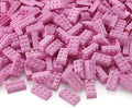 Feleph 2x4 Bricks 320 Pieces Bright Pink Parts Classic Building kit Girls Boys Kids Set Basic Blocks Toy Compatible with 3001 Major Brands