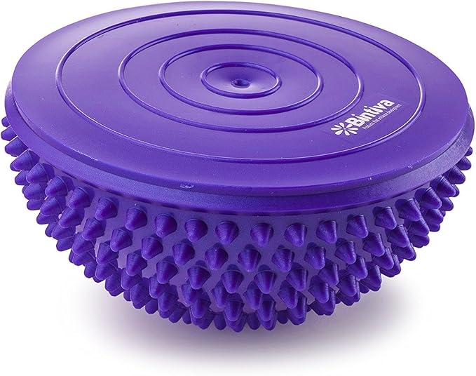bintiva Balance Pods Set - 1 Pair Hedgehog Style Domed Stability Pods for Children and Adults