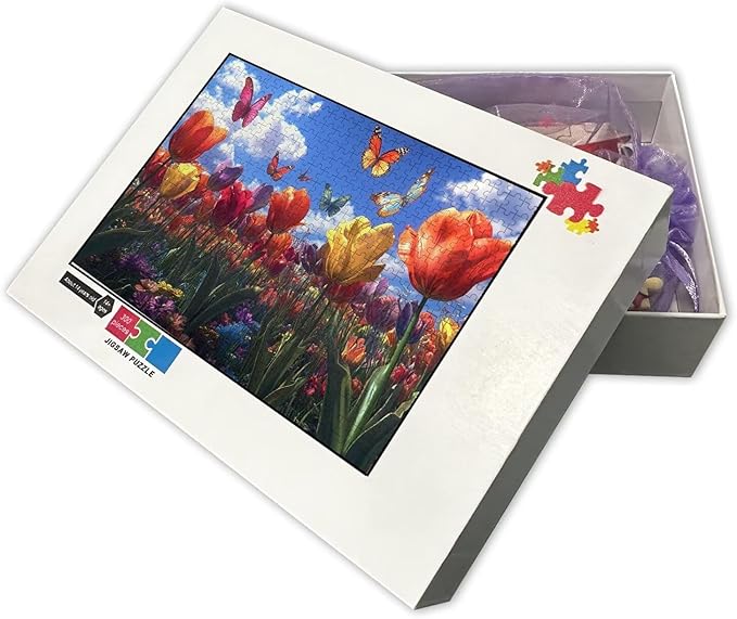 Jigsaw Puzzle 1000 Piece Adult Wooden Jigsaw Puzzle, Beautiful Garden Landscape, Active Minds Puzzle, Educational Gift, Family Fun Activities