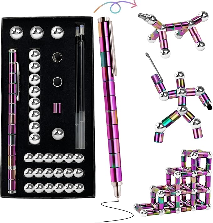 Gifts for Men Fidget Pen - Novelty Christmas Stocking Stuffers for Adults, White Elephant Gift , Anniversary Present for Him and Her, Cool Gadgets Funny Birthday Gift for Men Anxiety Relief Items