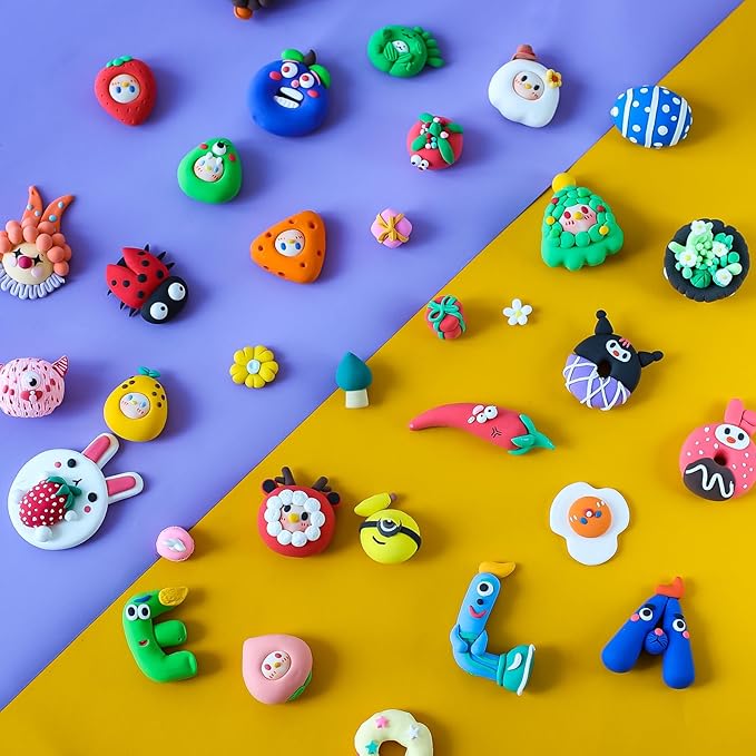 ifergoo Air Dry Clay for Kids - 102 Colors Molding Magic Clay Kit, Safe & Non-Toxic, Kids DIY Model Art & Crafts Toys with Sculpting Tools, Birthday & Christmas Gifts for Boys & Girls 3-12 Years Old
