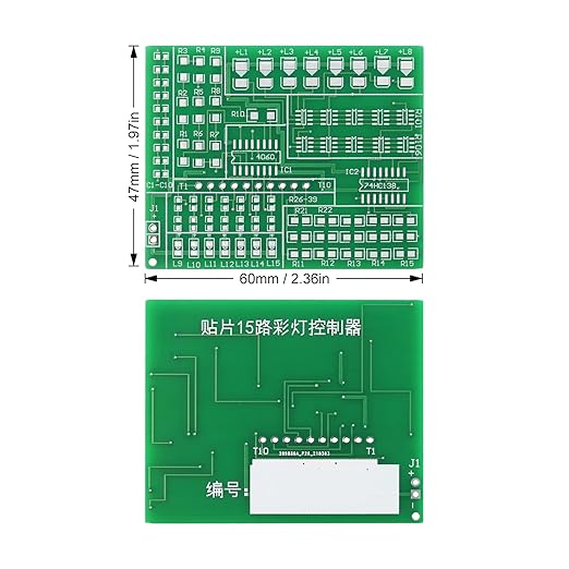 SMD Soldering Practice Kit DIY 15-Way RGB Flash LED Autocontrol SMT Electronics Projects Learn How to Soder(0315CD4)
