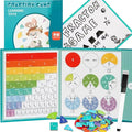 2026 New Magnetic Fraction Demonstration Book for Kids, 102 Pcs Magnetic Fraction Tiles & Fraction Circles, Educational Puzzle Math Fraction Manipulatives Disc Set for Early Math Skills (A)