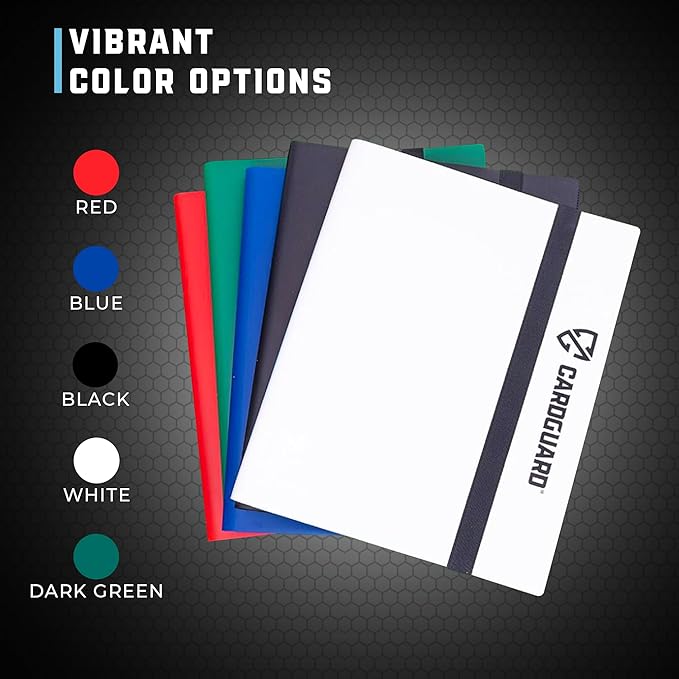 Trading Card Binder Pro-Folio – 9 Pocket Binder - Side-Loading Album, Durable & Acid-Free Storage for Pokémon, YuGiOh, MTG, TCG, Game & Sports Cards, Black