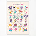 Animal Alphabet Poster, Abc Animal Poster for Toddlers, Alphabet Letters for Wall, Educational Learning Posters for Toddlers 1-3, Classroom Must Haves Poster, Baby Nursery Print 16x24in Unframed