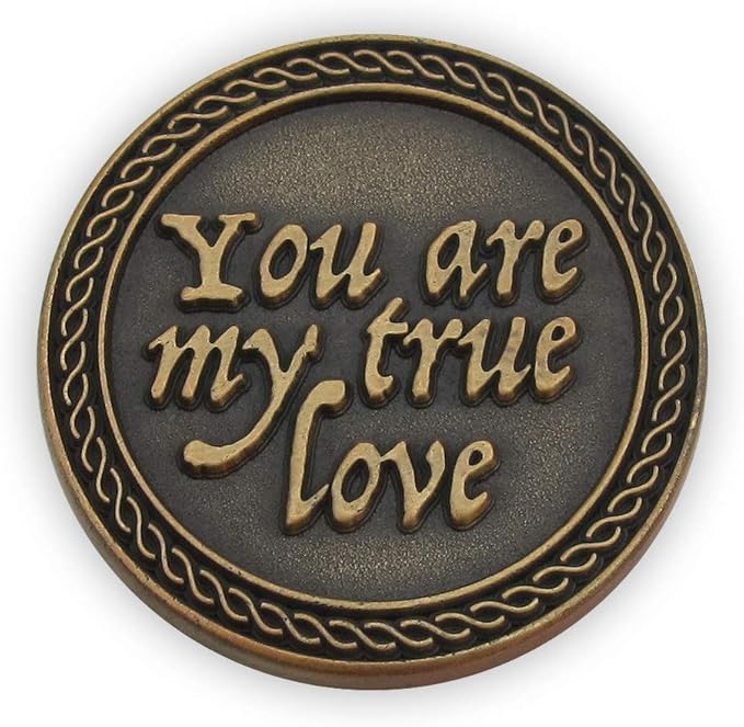 Bulk Set of 10 Romantic Love Expression Coins, You are My True Love, & The Best Thing That Ever Happened to Me, Anniversary Pocket Tokens for Date Night, Love Gift for Men & Women, from Him or Her