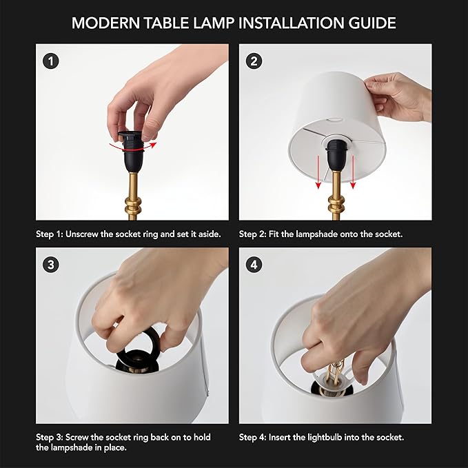 Wireless Table Lamp - Rechargeable LED Desk Lamp with Dimmer, 3 Brightness Levels, Swedish Design for Home, LED Light Bulb Included, for Office, Kitchen or Bedroom (Silver)