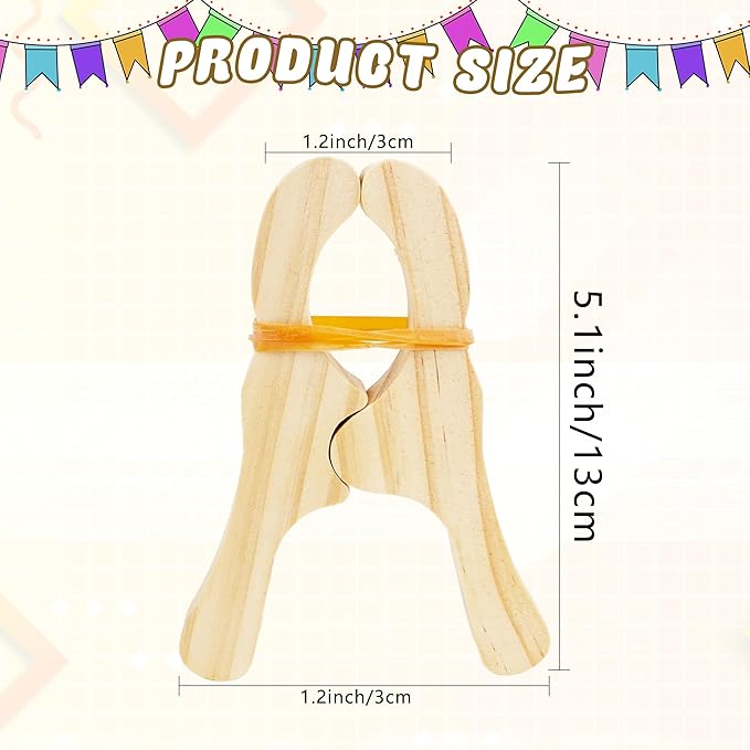 16 Pcs Wooden Play Clips for Kids Fort Building Clips Wood Play Clips Wooden Fort Clips Game Silk Clips for Child Blankets Silk Construction School Playground Building Games