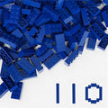 Classic Building Bricks 2x4, Compatible with Lego Parts and Pieces 3001, 110 Piece Bulk Building Block, Creative Building Block for Age 6+ Boys Girls and Bulk Enthusiast (Blue)