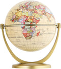 Annova Mini Antique Globe 4-inch / 10 cm - Swivels in All Directions Educational, Decorative, Unique, Small World, Desktop, Vintage (Mini Globe 4")