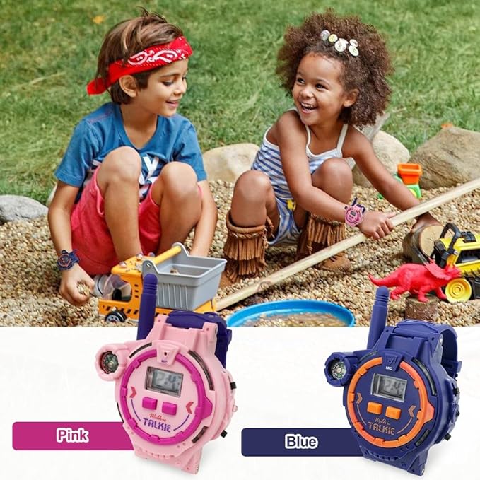 Rechargeable Walkie Talkie for Kids Two-Way Radio Walky Talky with Flashlight Children Outdoor Game Interphone Toy Game and Gifts for Boy and Girl Age 3 to 13 Years Old