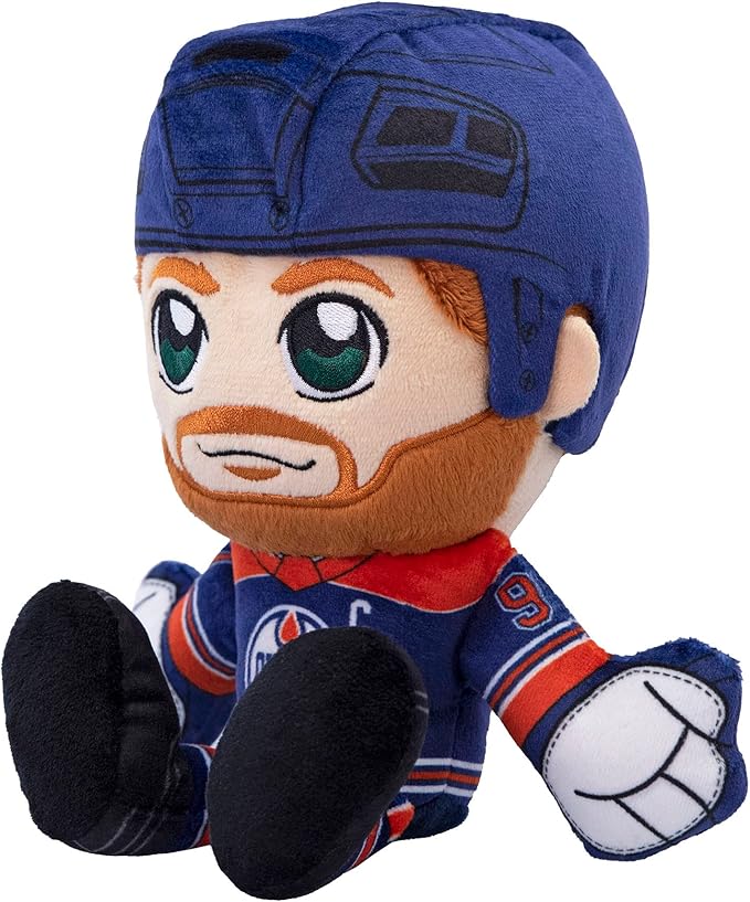 Bleacher Creatures Edmonton Oilers Connor McDavid 8" Kuricha Plush - Soft Chibi Inspired NHL Superstar