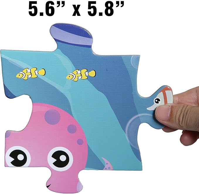 Underwater Floor Puzzle for Kids 3-5: 48 Large Pieces for Children Ages 4-8 - Learning & Eductional Jigsaw Puzzle for Toddler's Gift & Family Activities