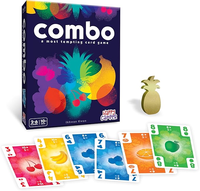 Happy Camper - Combo - A Most Tempting Card Game | Semi-Cooperative Poker/Rummy | Super Portable | Perfect for Family Game Night | 2-6 Players, Ages 10+