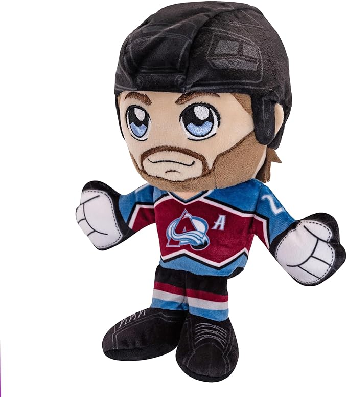 Bleacher Creatures Colorado Avalanche Peter Forsberg 8" NHL Kuricha Sitting Plush - Soft Chibi Inspired NHL Superstar
