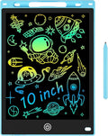 10 Inch LCD Writing Tablet - Colorful Electronic Drawing Pad & Doodle Board for Kids Ages 3-8, Erasable Educational Toy, Birthday and Christmas Gift for Girls and Boys (Blue)