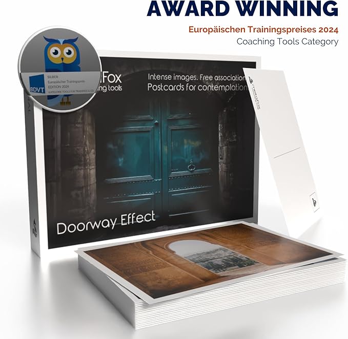 metaFox Coaching Postcards - Doorway Effect - 52 Cards to Spark Meaningful Conversations and Connections in Coaching and Therapy