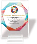 Custom Engraved Acrylic Employee Recognition Award – Personalized Appreciation Trophy for Corporate Excellence – Desk Display Plaque with Free Customization (Style #4)
