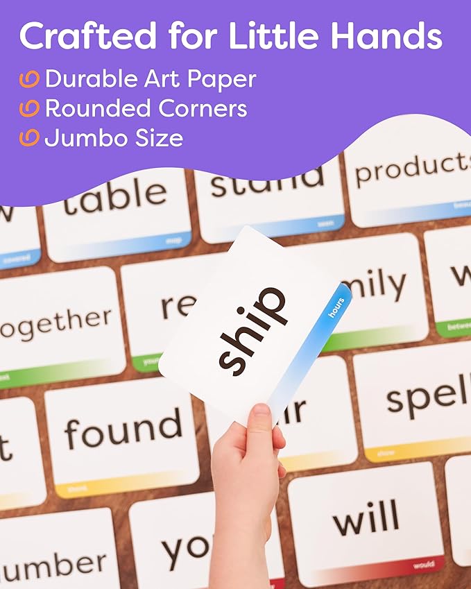 Sight Words Flash Cards Kindergarten - 120 High Frequency Words from Dolch's and Fry's Lists for 4-6 Years