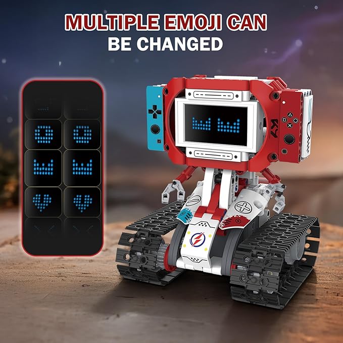 5-in-1 STEM Robot Building Kit with Remote Control & APP, Science Robot Educational Toys for Kids Age 8-16, Birthday Gifts for Boys Girls with 358 Piece