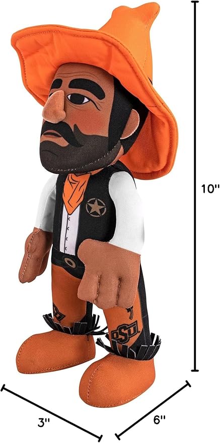 Bleacher Creatures Oklahoma State Cowboys Pistol Pete 10" Mascot Plush Figure - A Mascot for Play or Display