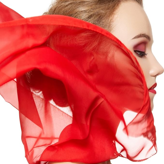 Dance Scarves for Kids 12 Pcs - Upgraded Play Scarves for Babies, Toddlers, Children - Movement Square Juggling Silk Music Dancing Scarf - Rhythm Band Pro (6 Colors, 24" x 24")