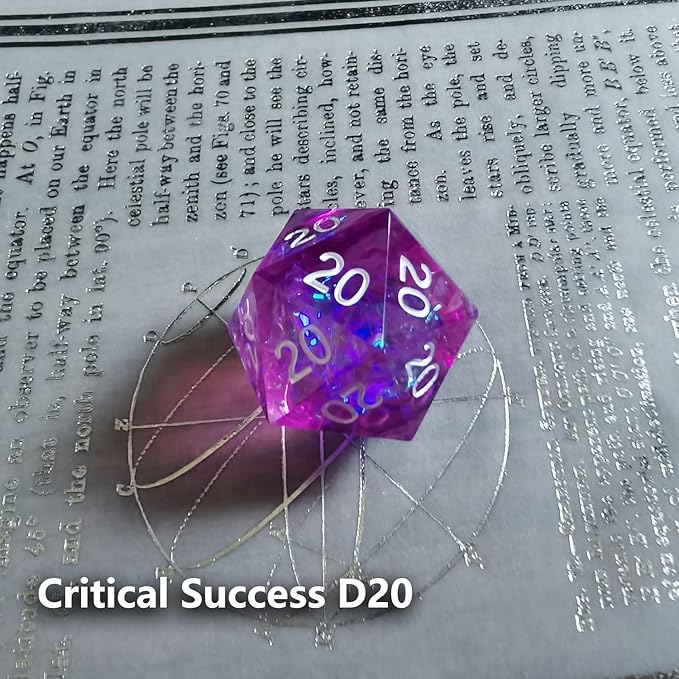 Roll of Fate D20 Dice Set – All Natural 20 or All Natural 1 – Designed for D&D Players Seeking Epic Victories or Failures